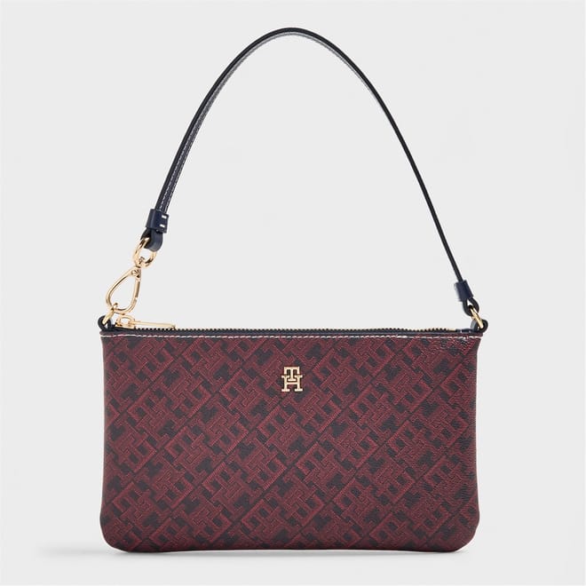Icon Shoulder Baguette Bag with Gold Tone Hardware
