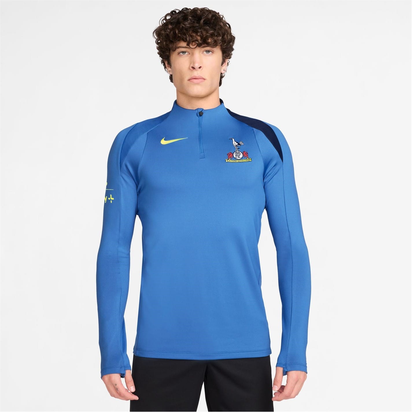 Long Sleeve Tottenham Strike Drill Top Blue Nike Mens Tottenham