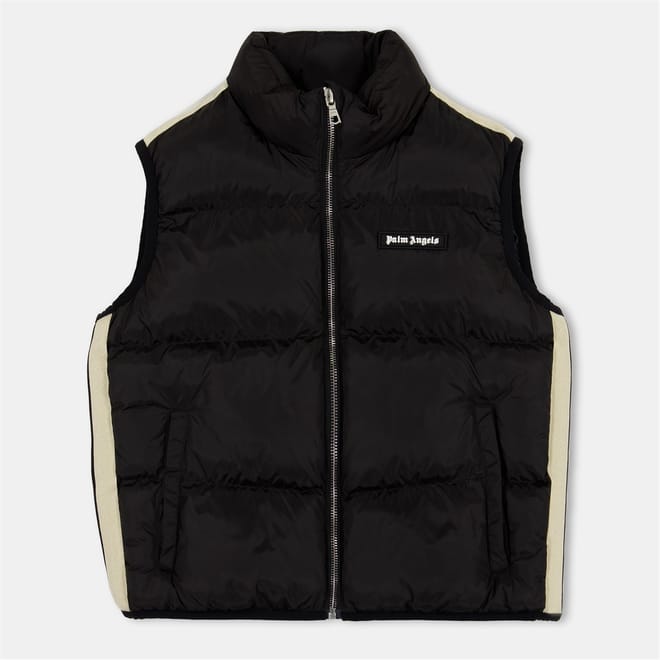 Solid Patterned Logo Gilet
