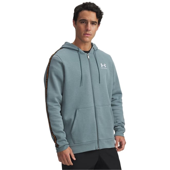 Mens Icon Fleece Taping Full Zip Hoodie