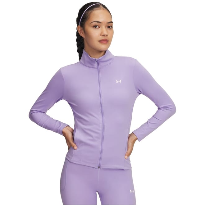 Motion Emea Solid Patterned Ribbed Cuff Track Jacket