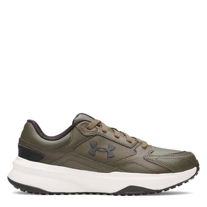 Edge Leather Lace-Up Low Top Sneakers