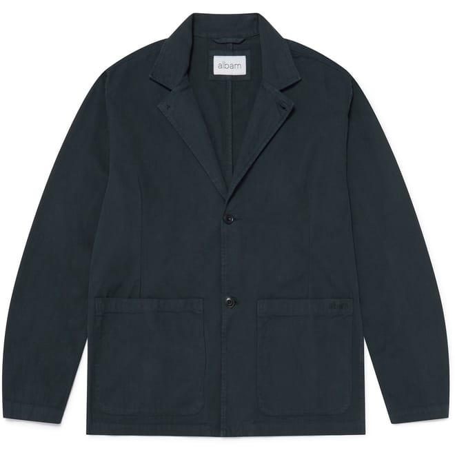 Solid Patterned Lapel Collared Blazer