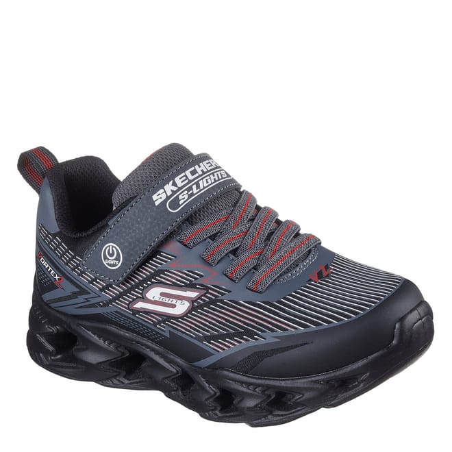 Lighted Gore  And  Strap Sneaker W 3d P Light Up Trainers Boys