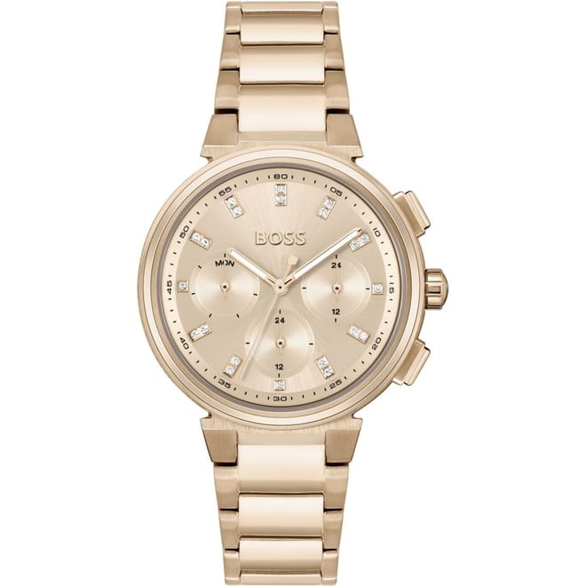 Womens One Rose Gold Dial Watch