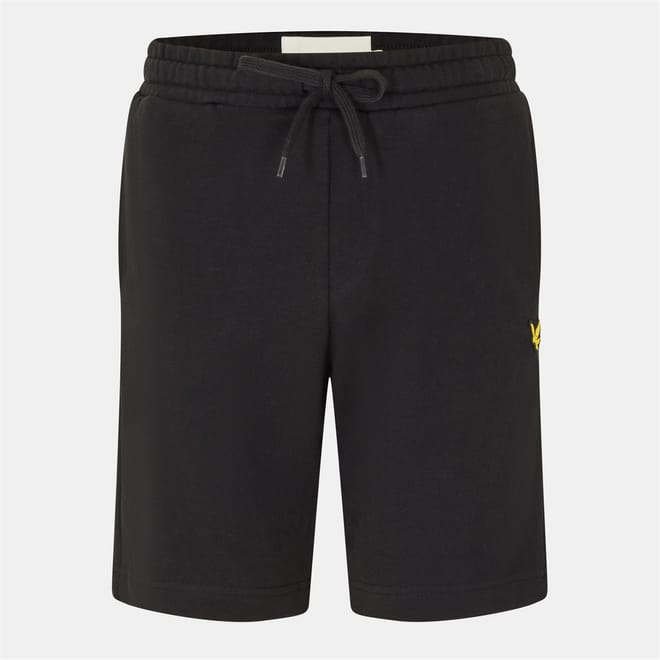 Solid Sweat Shorts with Clean Hem
