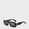Laurel Rectangle Full Rim Sunglasses