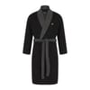 Contrast Trim Shawl Neck Long Sleeve Robe