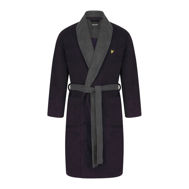 Shawl Neck Long Sleeve Robe