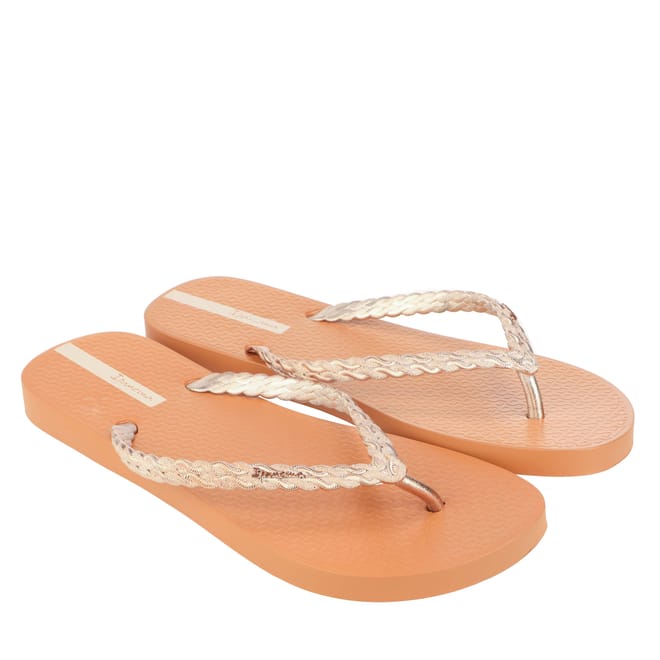 Womens Exuberance Chrome Flip Flops