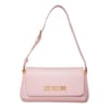 Rectangle Shape Shoulder Bag with Gold Tone Hardware