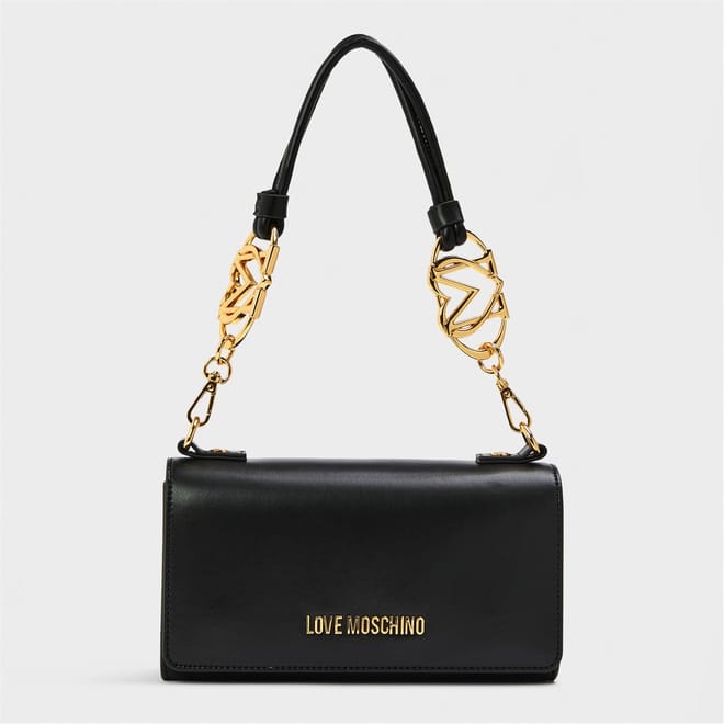 Jewel Rectangle Shape Handbag with Chain