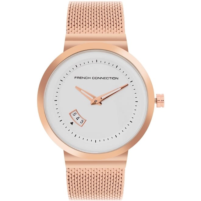 Connection Silver Dial Analog Watch For Men