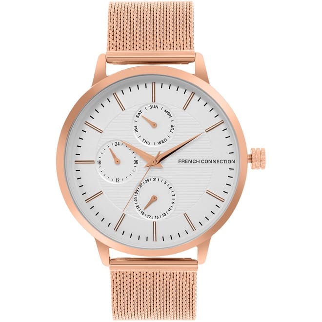 Connection Analog Silver Dial Mens Watch