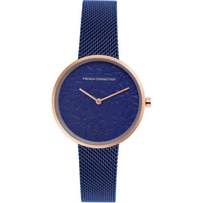 Womens Connection Fleur Analog Watch Blue Strap