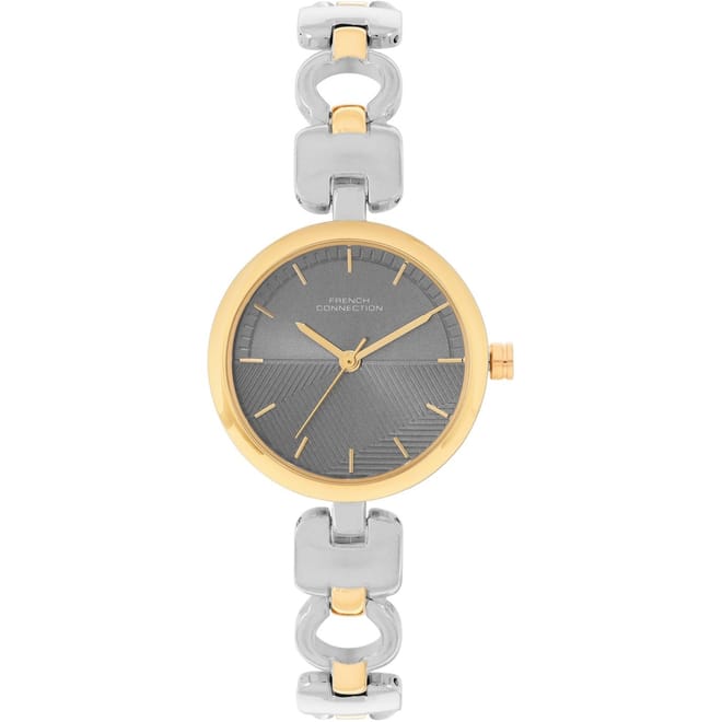 Womens Connection Equinox Grey Round Dial Analogue Watch