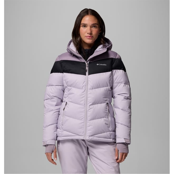 Abbott Hooded Solid Patterned Ski Jacket