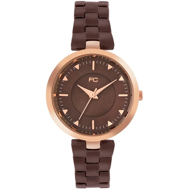 Womens Connection Suki Brown Round Analog Watch For