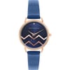 Womens Connection Esme Blue Round Analog Watch For