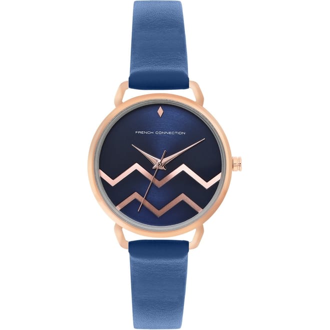 Womens Connection Esme Blue Round Analog Watch For