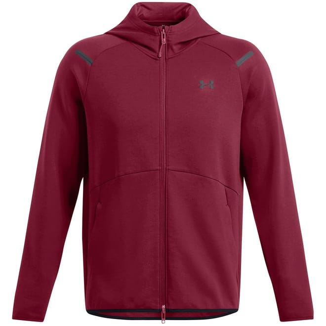 Unstoppable Hooded Neck Full Zipper Solid Patterned Sweat Jacket
