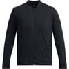 Meridian Solid Patterned Bomber Jacket with Ribbed Cuff