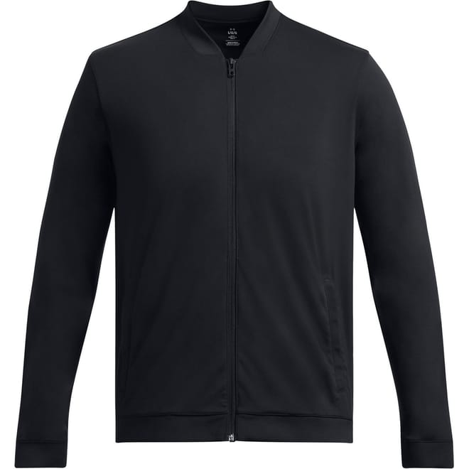 Meridian Solid Patterned Bomber Jacket with Ribbed Cuff