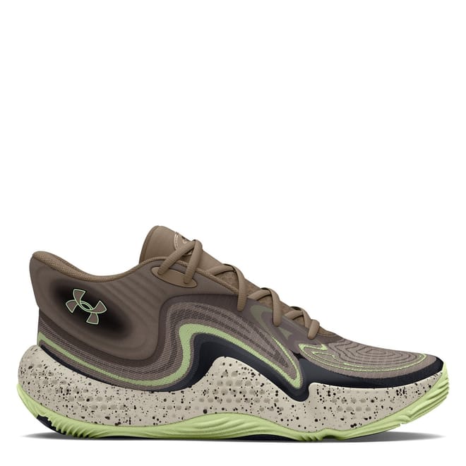UA Spawn 6 Mid Camo Basketball Trainers