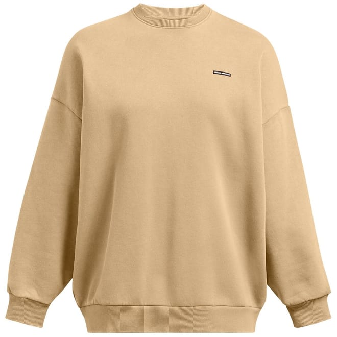 Icon Crew Neck Ribbed Collar Long Sleeve Sweatshirt
