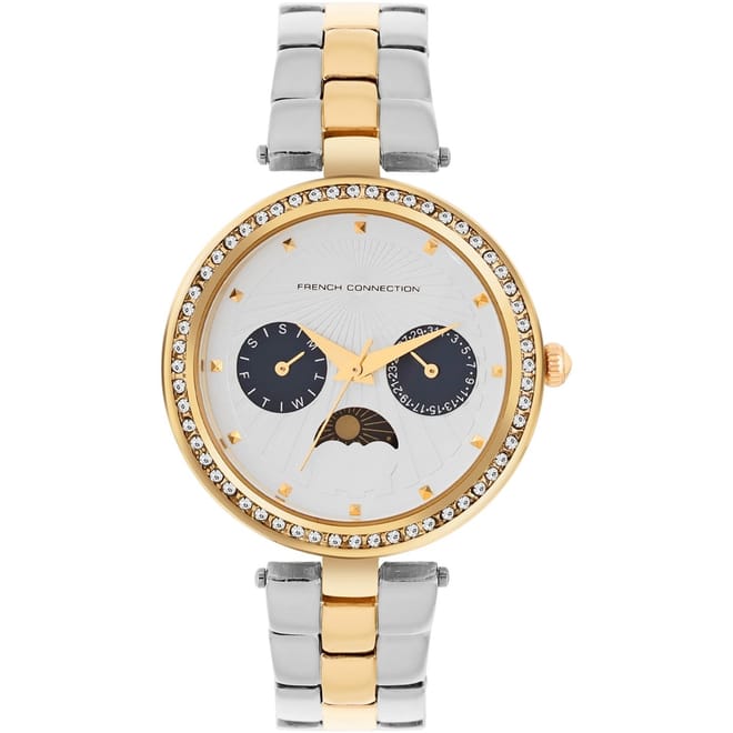Womens Connection Multifunction Silver Dial Luxury Watch For