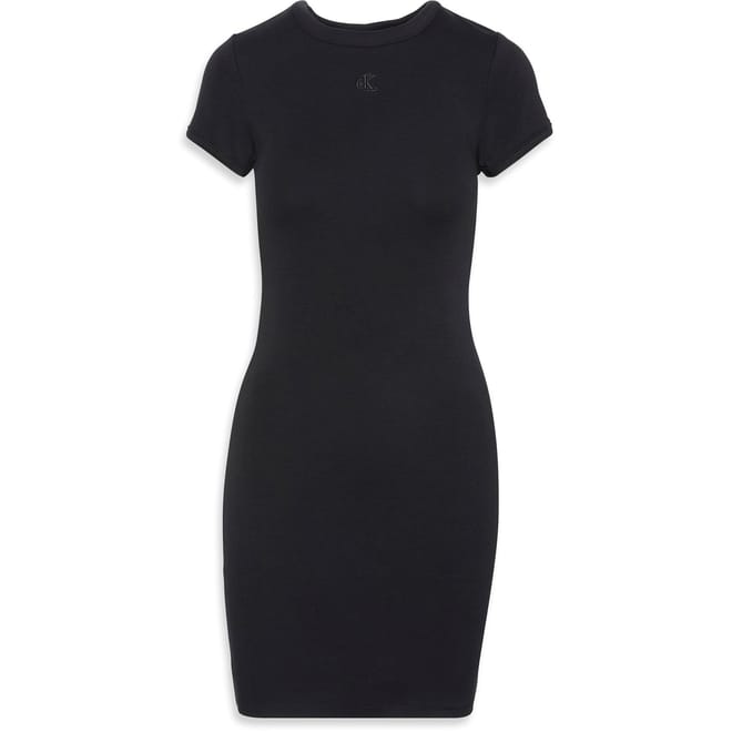 Crew Neck Short Sleeve Mini Dress