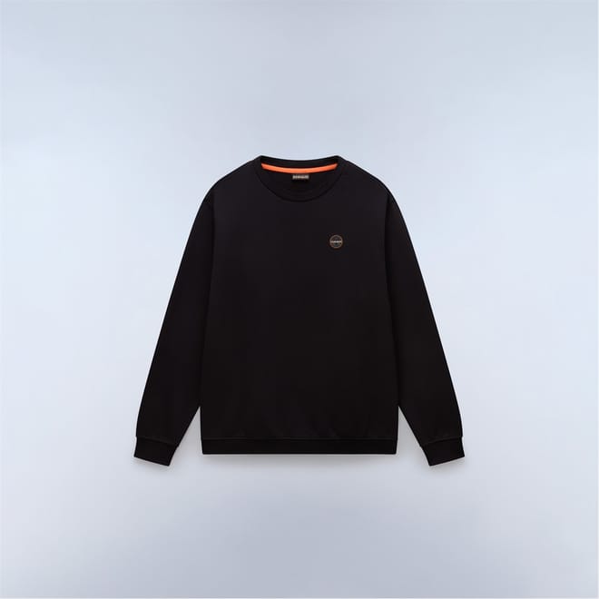 B Badge Crew Neck Long Sleeve Sweatshirt
