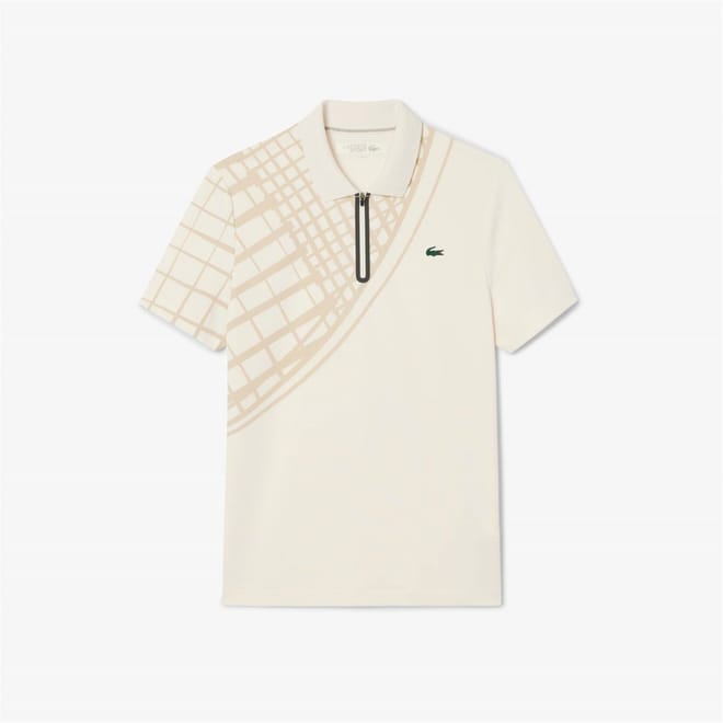 US Open Zip Neck Short Sleeve Polo T-Shirt