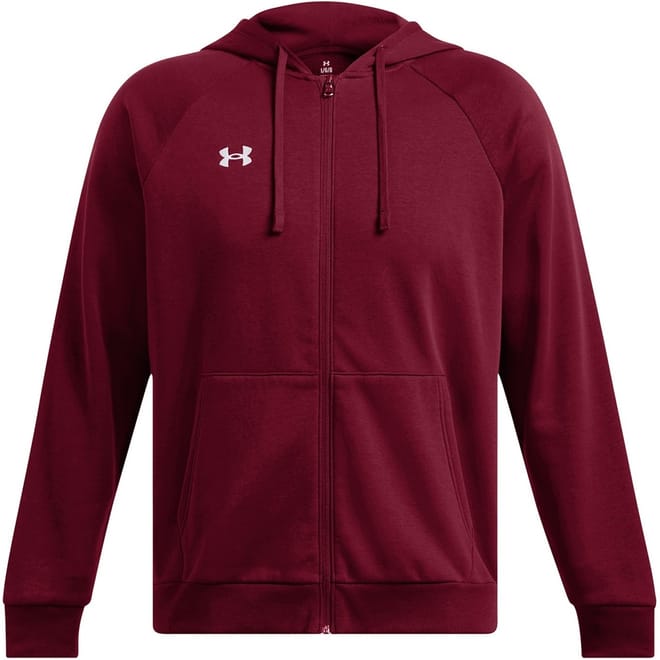 Mens Armour Ua Rival Fleece Full Zip Hoodie