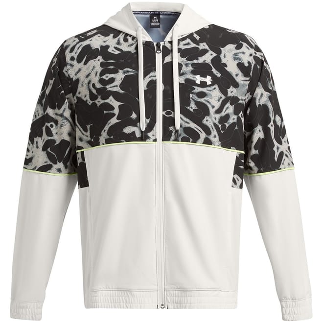 Mens Armour Baseline Prtd Woven Jacket Hoody