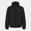 Solid Patterned Hooded Softshell Jacket with Ribbed Cuff