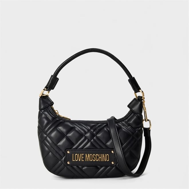 Superq Gold-Tone Geometric Patterned Crossbody Bag