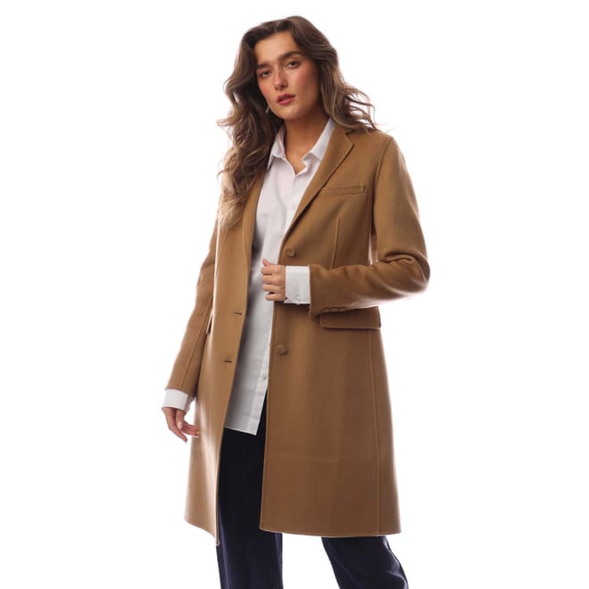 Lapelled Mid-Length Coat