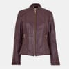 Neru Collar Leather Jacket