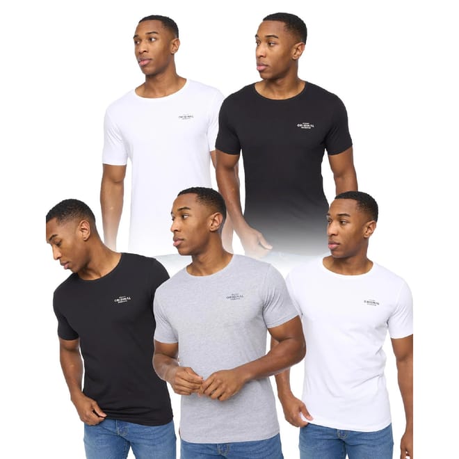5 Pack of Basic Standard T-Shirts