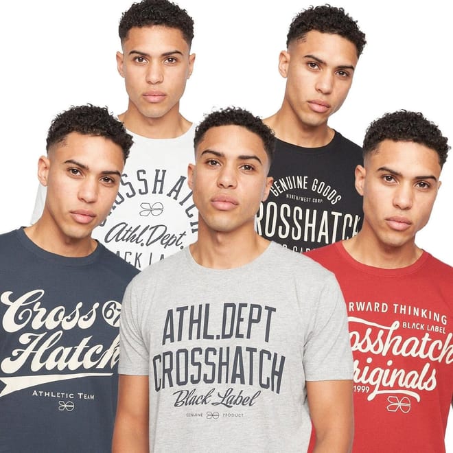 5 Pack of Luckmoore Printed T-Shirts