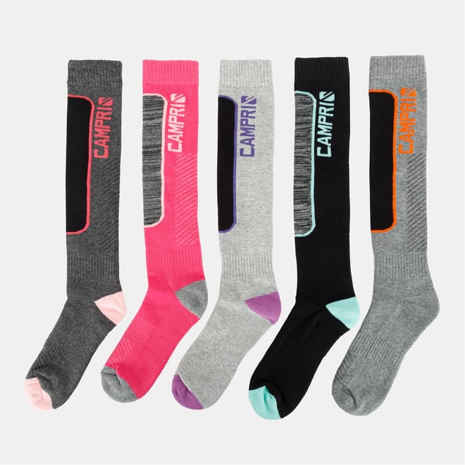 Ski Sock 5pk Ladies