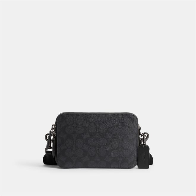 Charter Monogram Gunmetal Hardware Crossbody Bag