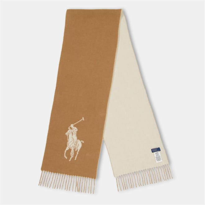 Logo Print Oblong Scarf with Logo