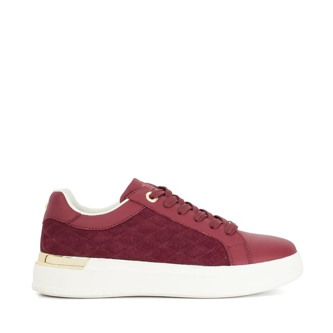 Elba Textured Lace-Up Platform Trainers
