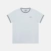 Rib Crew Neck Short Sleeve T-Shirt