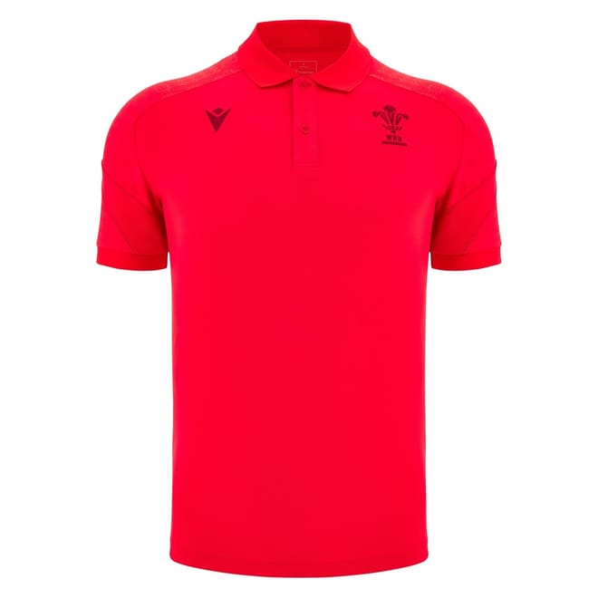 Wales Rugby Travel Polo Shirt 2025 Adults