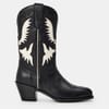 Polo Western Cowboy Boots with Block Heel