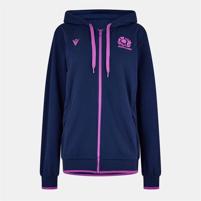 Womens Scotland Rugby Union Full Zip Hoodie 2025