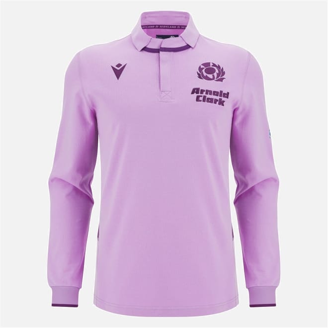 Scottish Rugby World Cup Long Sleeve Away Shirt 2025 Adults